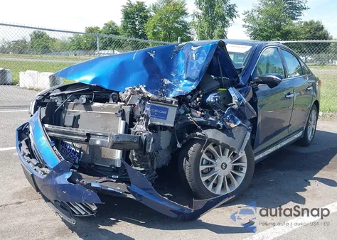 2015 Hyundai Sonata Limited z USA, uszkodzony, nr VIN 5NPE34AF2FH199197